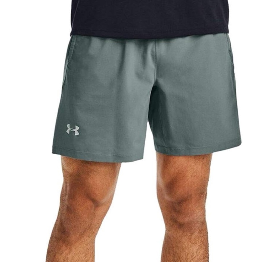 Under Armour Men's Gray Launch 7 in Mesh Lined Shorts - Large